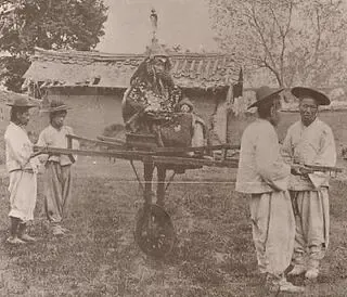 朝鮮半島の一輪車の写真から見る当時の朝鮮半島の技術力と知識