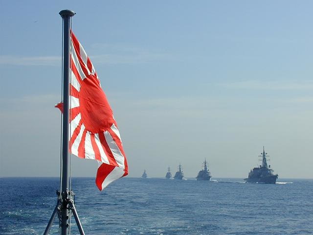 South Korea violates international law of the sea by not allowing the Japan Maritime Self-Defense Force the right of innocent passage - The Rising Sun flag is a reminder of the past.